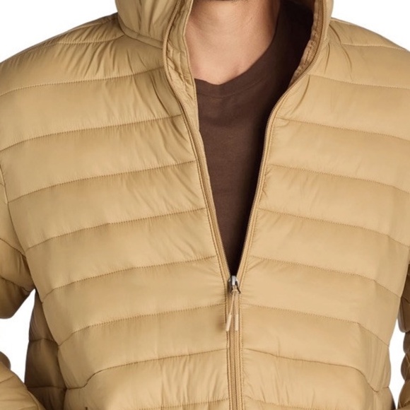 Ozark Trail Beige Hooded Puffer Jacket - Picture 4 of 7